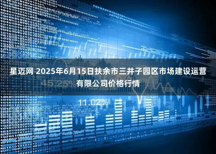 星迈网 2025年6月15日扶余市三井子园区市场建设运营有限公司价格行情